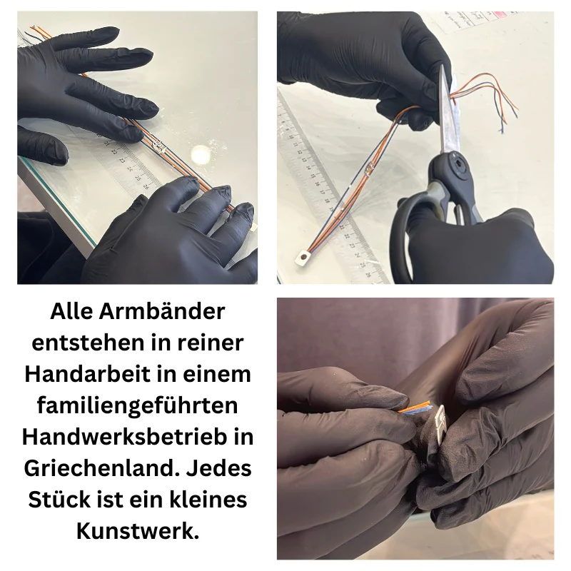925er Silber-Armband "Kutter" (schwarz) (Wachs-Cord) - Image 7