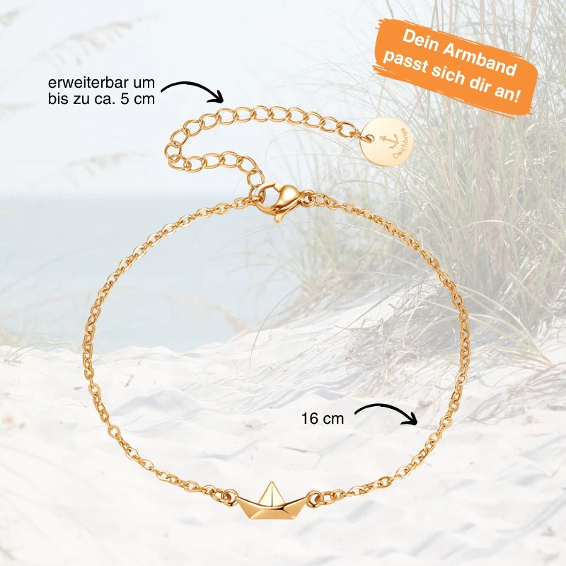 Armband aus Edelstahl Papierschiffchen - Image 7