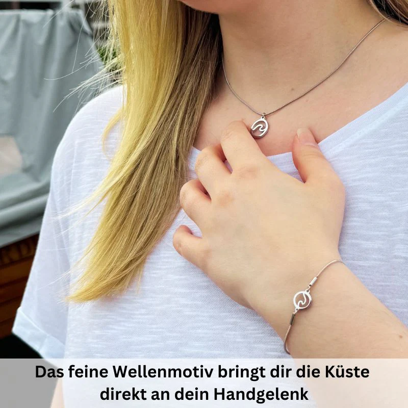 Armband aus Edelstahl Welle - Image 3