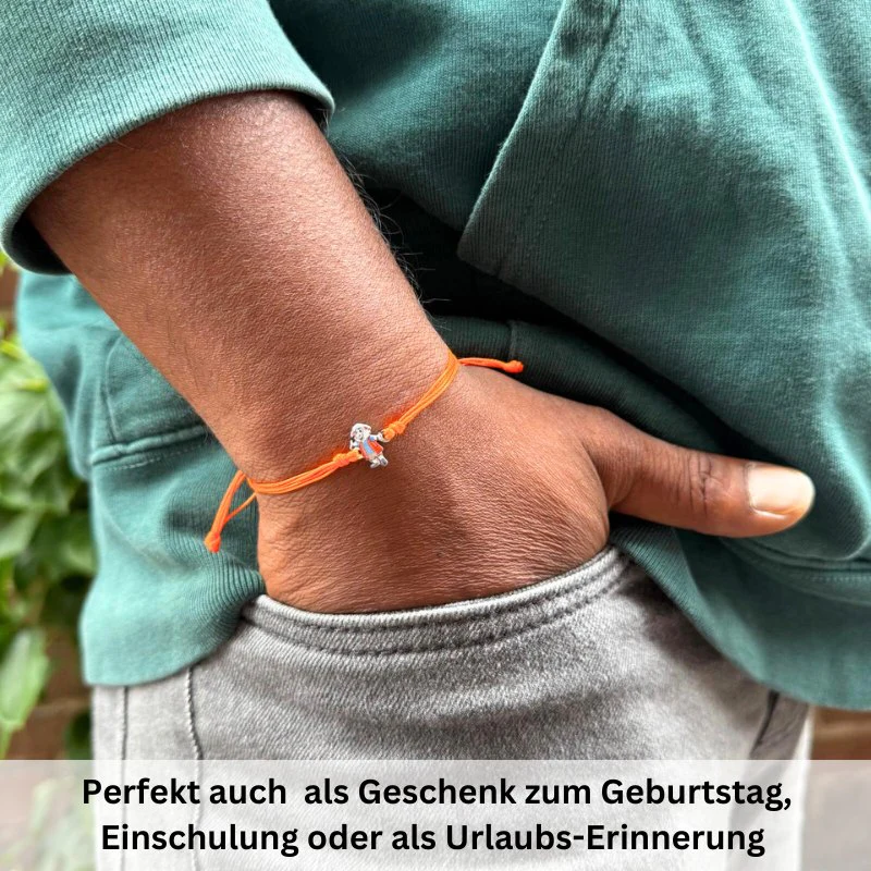 Armband Deichi aus Wachs-Seil & Edelstahl - Image 4