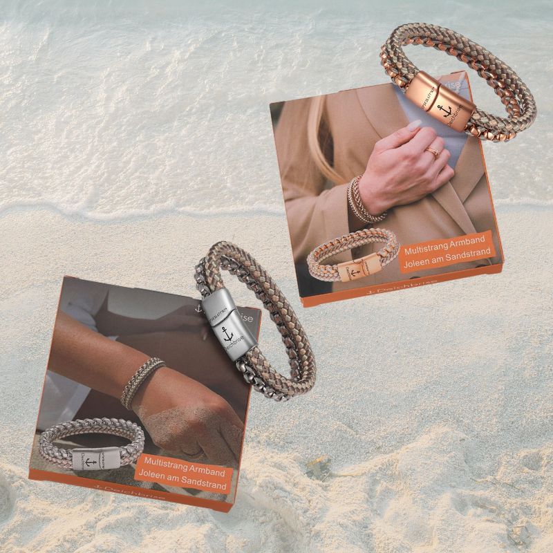 Armband Joleen am Sandstrand (Multistrang) Stahl-Tau & Segeltau - Image 6