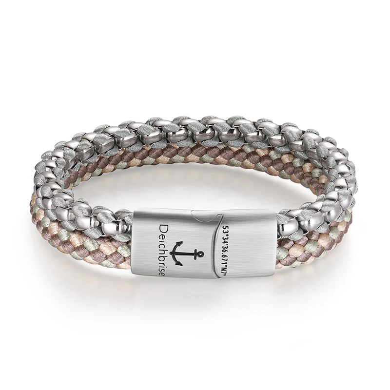 Armband Joleen am Sandstrand (Multistrang) Stahl-Tau & Segeltau - Image 7
