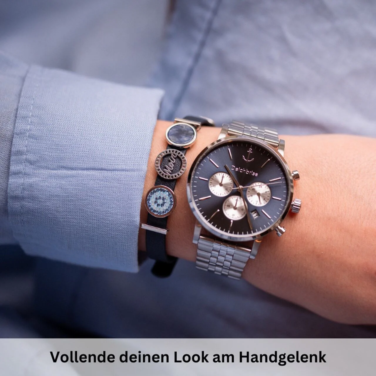 Armband Leder marineblau (Lüttje-Charming) - Image 3