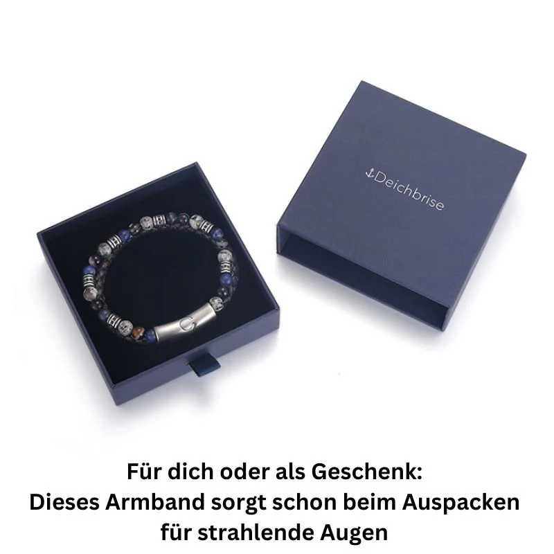 Armband Meereswellen (Multistrang) Achat, Feuerstein & Sodalith - Image 6