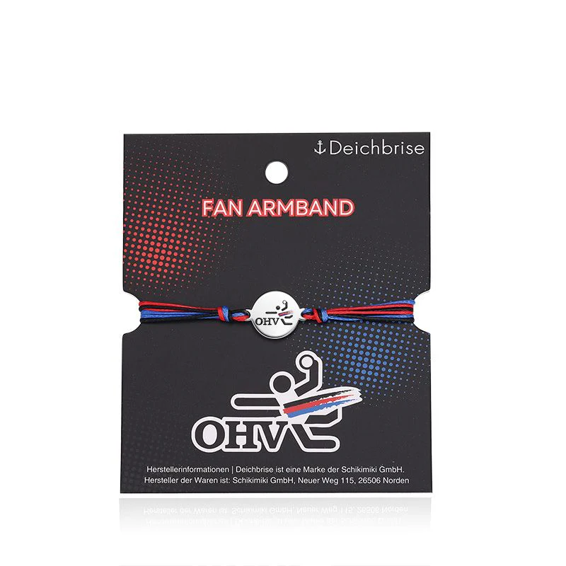 Logo-Fan-Armband OHV-Aurich aus Wachs-Seil & Edelstahl - Image 3