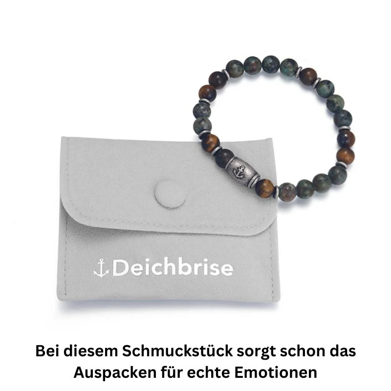 Armband Playa Beach African Turquoise, Tiger Eye & Edelstahl - Image 5