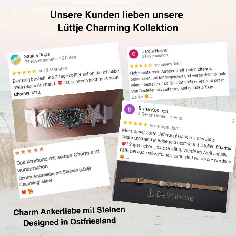 Charm Ankerliebe mit Steinen (Lüttje-Charming) - Image 5
