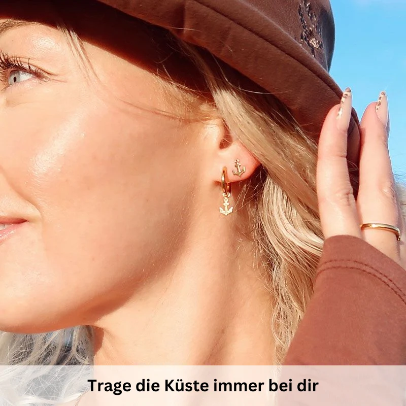 Ohrstecker Anker aus Edelstahl - Image 3