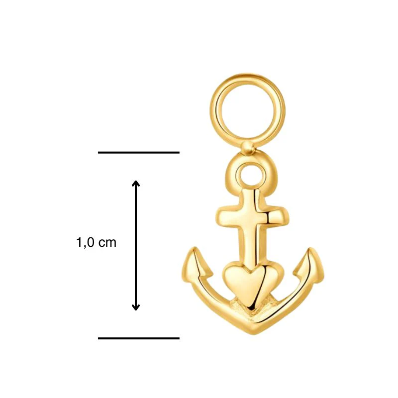 Charm für Ohrringe (Creolen) Glaube Liebe Hoffnung 2.0 aus Edelstahl (Paar) - Image 4