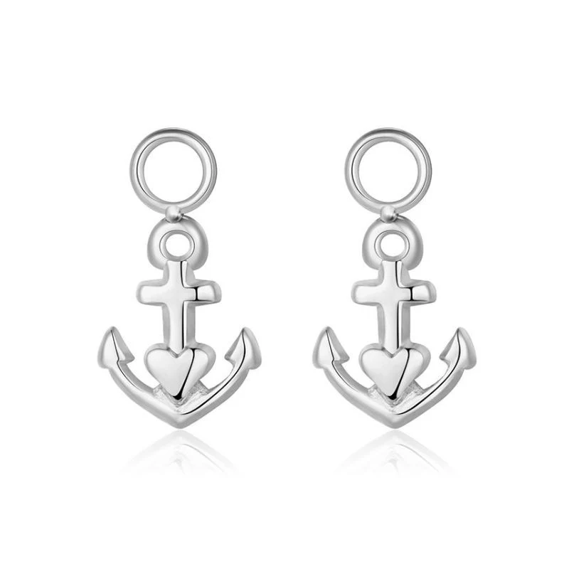 Charm für Ohrringe (Creolen) Glaube Liebe Hoffnung 2.0 aus Edelstahl (Paar) - Image 6