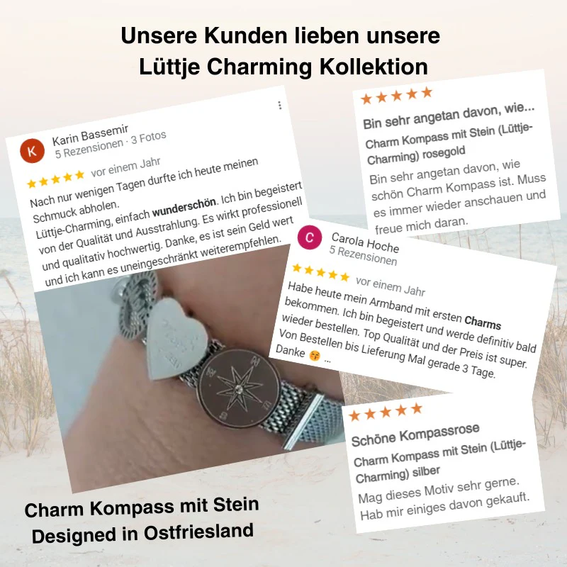 Charm Kompass mit Stein (Lüttje-Charming) - Image 5