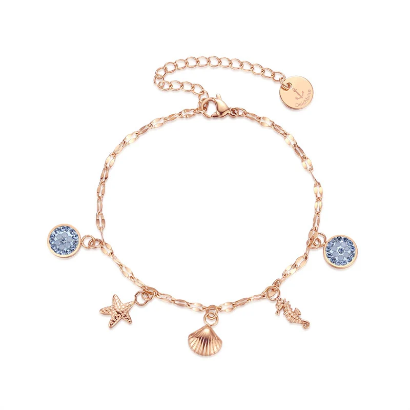Armband Meereswelt mit maritimen Charms aus Edelstahl - Image 5