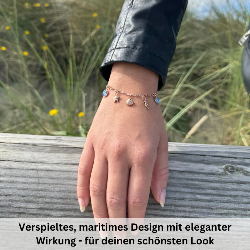 Armband Meereswelt mit maritimen Charms aus Edelstahl - Image 7