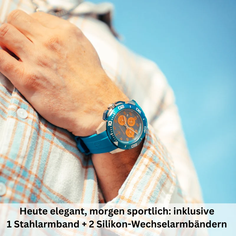 Chronograph Amrum 45mm/55mm inkl. Uhrenbox & 2 Wechselarmbändern (limitiert) - Image 4