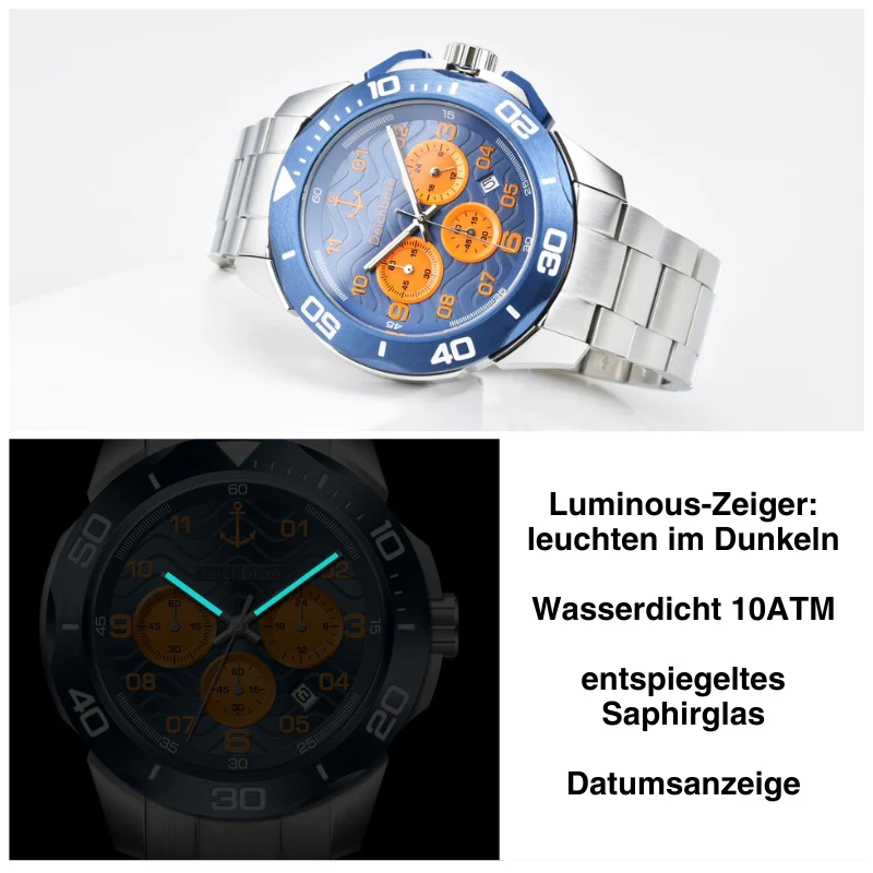 Chronograph Amrum 45mm/55mm inkl. Uhrenbox & 2 Wechselarmbändern (limitiert) - Image 5