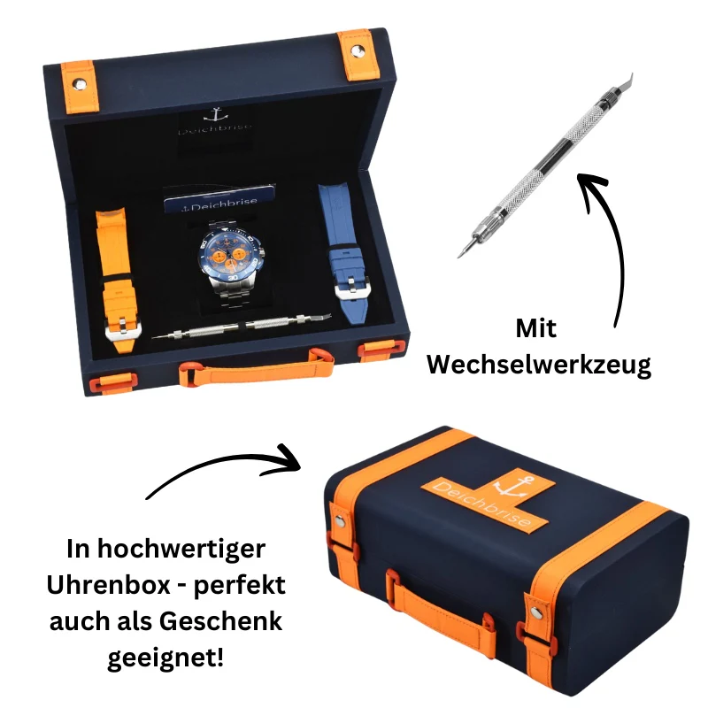 Chronograph Amrum 45mm/55mm inkl. Uhrenbox & 2 Wechselarmbändern (limitiert) - Image 9