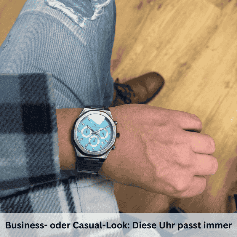 Chronograph Bootsmann 41mm (Herren) (Vintage-Blau) - Image 4