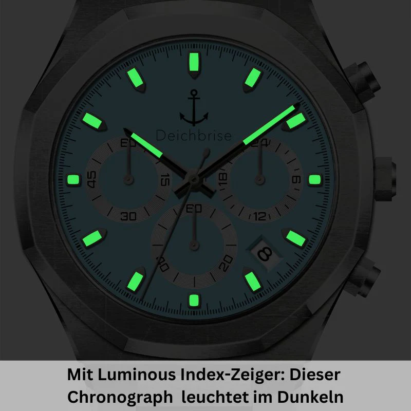 Chronograph Bootsmann 41mm (Herren) (Vintage-Blau) - Image 6