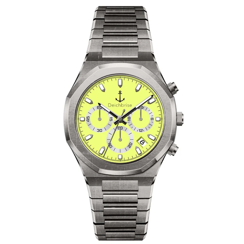 Chronograph Bootsmann 41mm (Herren) (Vintage-Gelb)