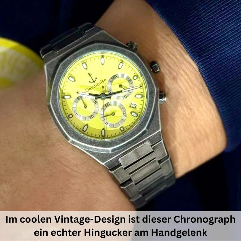 Chronograph Bootsmann 41mm (Herren) (Vintage-Gelb) - Image 2