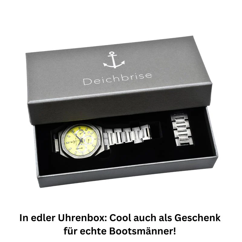 Chronograph Bootsmann 41mm (Herren) (Vintage-Gelb) - Image 7