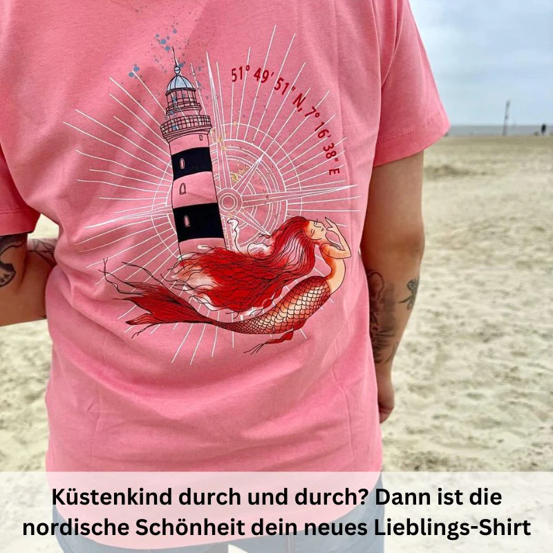 Damen T-Shirt "Nordische Schönheit" (Oceanrose) - Image 6