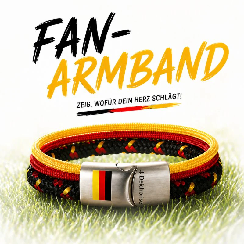 Deutschland Fan-Armband (Segelseil & Segeltau Multistrang)