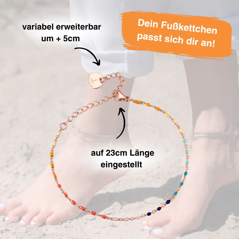 Fußkettchen aus Edelstahl Boho-Summer - Image 5