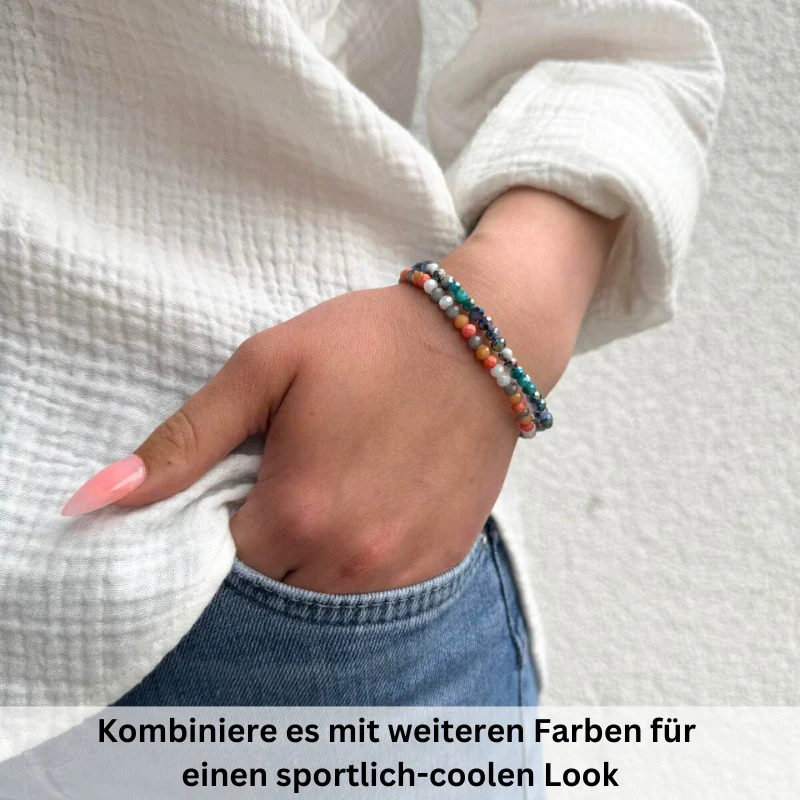 Glasperlen Armband (seaside bloom) - Image 3