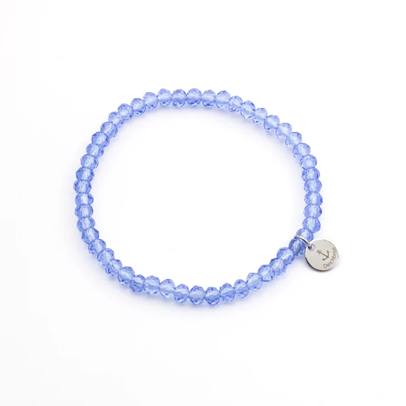 Glasperlen Armband (babyblau) - Image 3