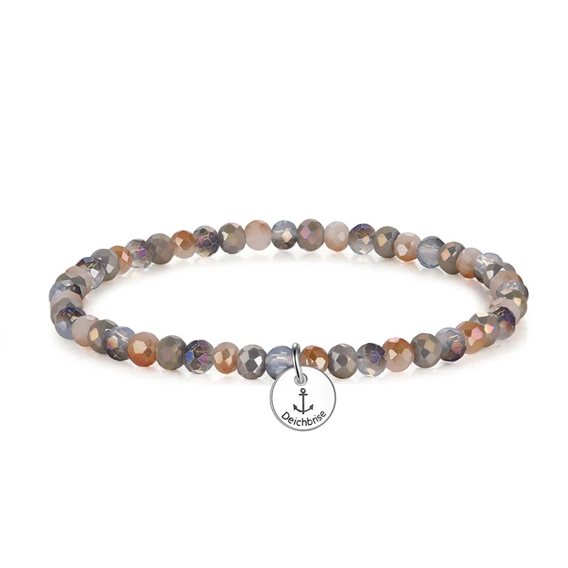 Glasschliffarmband (beach ocean)