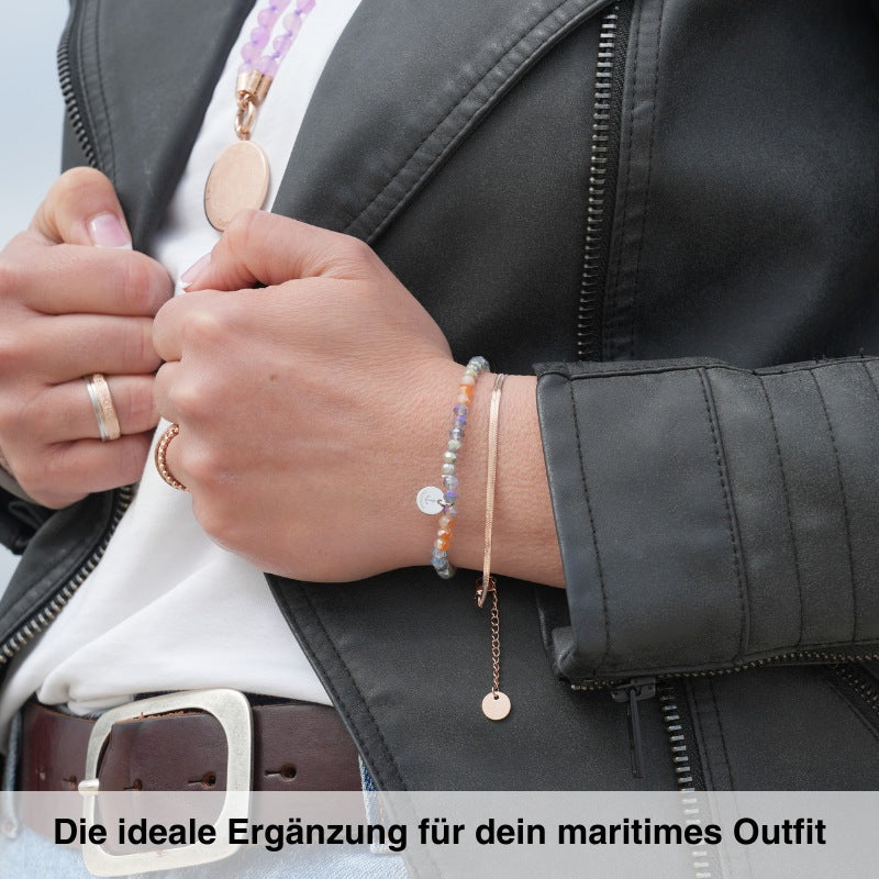 Glasschliffarmband (beach ocean) - Image 2