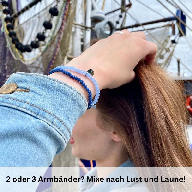 Glasperlen Armband (beachsand) - Image 4