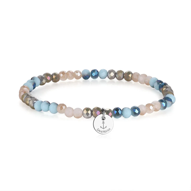 Glasschliffarmband (shellbeach)