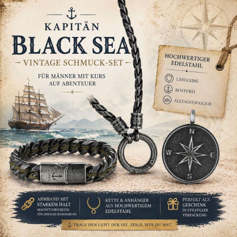 Kapitän Black Sea Vintage Schmuck-Set - Image 2