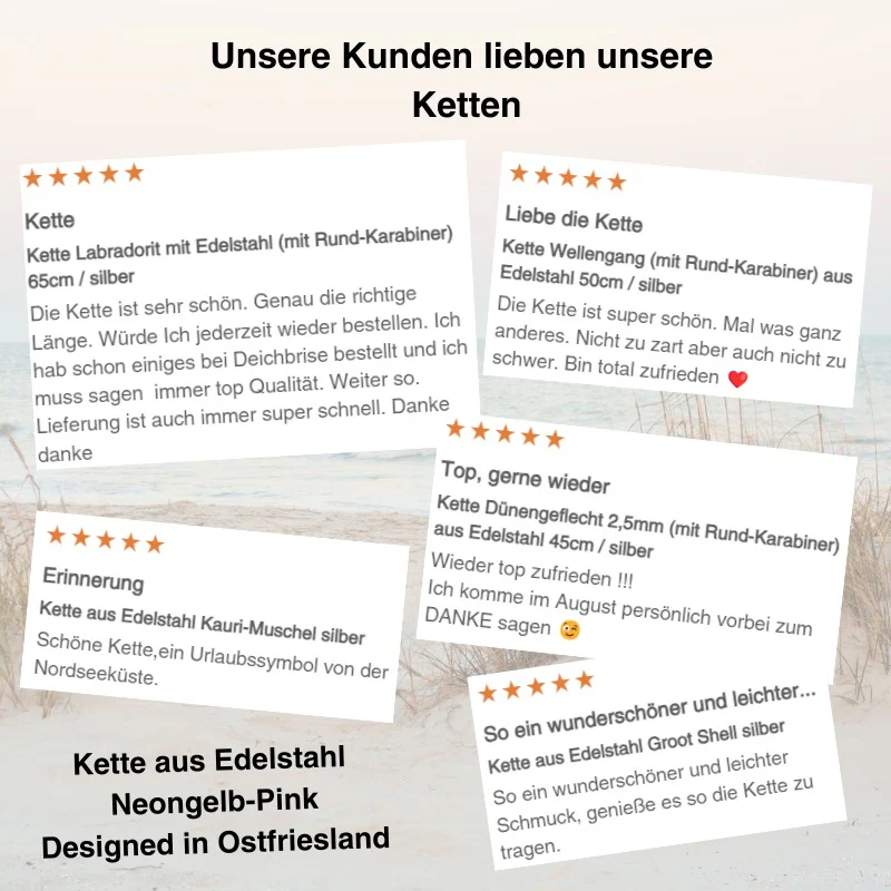 Kette aus Edelstahl Neongelb-Pink - Image 6