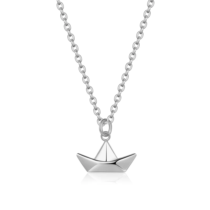 Kette aus Edelstahl Papierschiffchen - Image 3