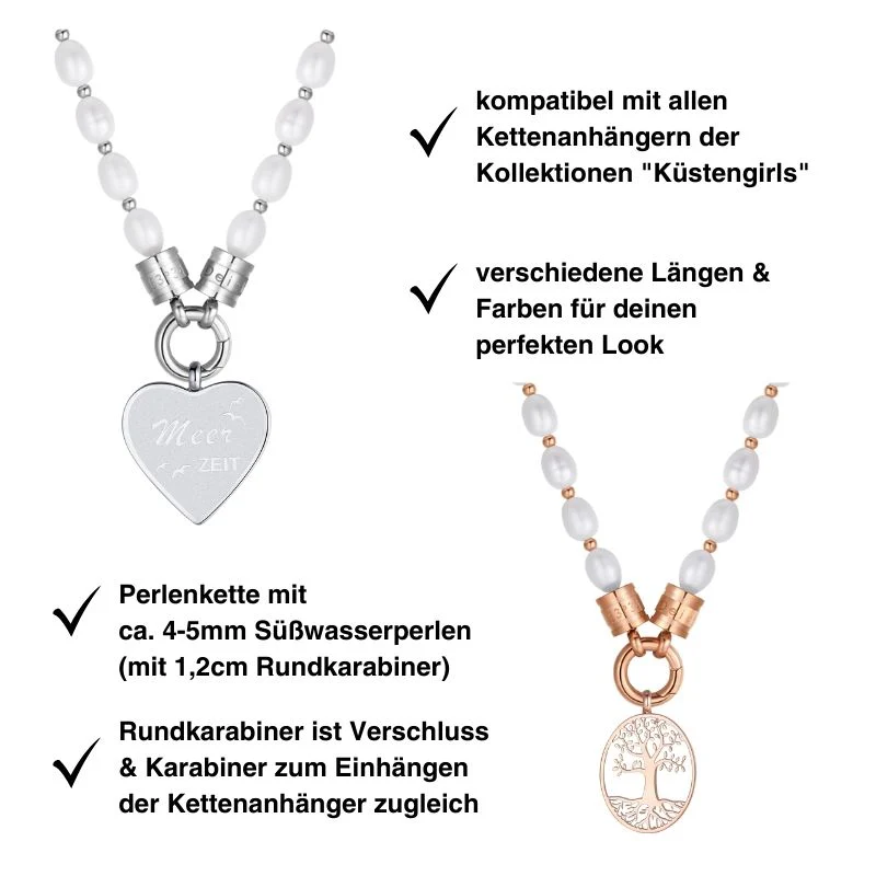 Perlenkette (mit Rund-Karabiner aus Edelstahl) - Image 3