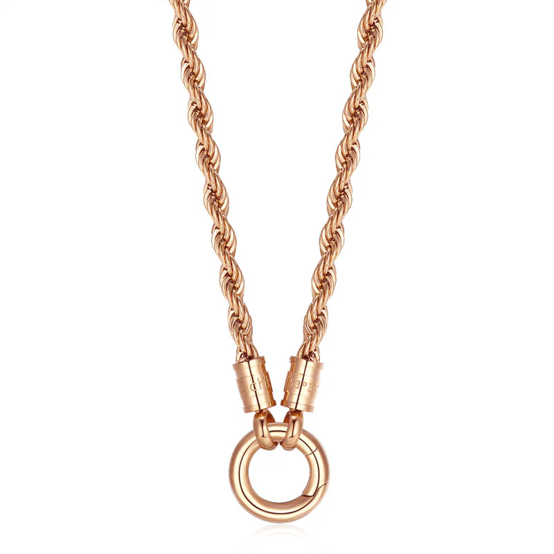 Kette Taugeflecht 3mm (mit Rund-Karabiner) aus Edelstahl - Image 3