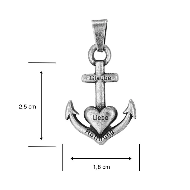 Kettenanhänger Glaube Liebe Hoffnung 2.0 aus Edelstahl (Kapitän rockt) - Image 5