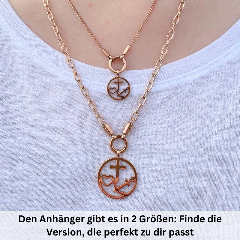 Kettenanhänger Glaube Liebe Hoffnung aus Edelstahl (Küstengirls) - Image 9