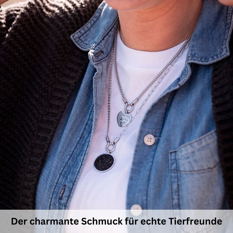 Kettenanhänger Herz-Pfote aus Edelstahl - Image 2