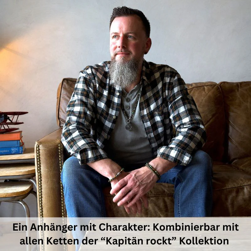 Kettenanhänger Kompass geprägt aus Edelstahl - Image 4