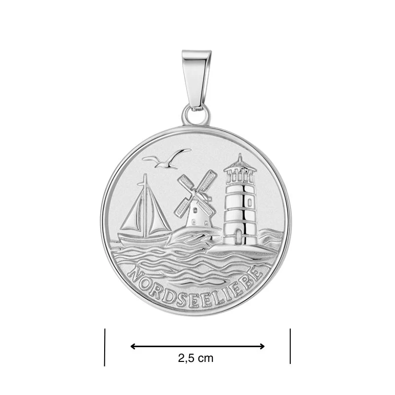 Kettenanhänger Nordseeliebe aus Edelstahl (Küstengirls) - Image 4