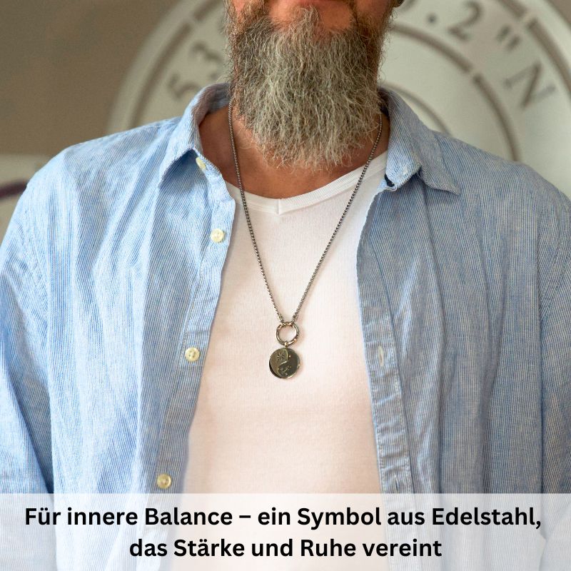 Kettenanhänger Ostfriesisches Yin-Yang aus Edelstahl (Kapitän rockt) - Image 3