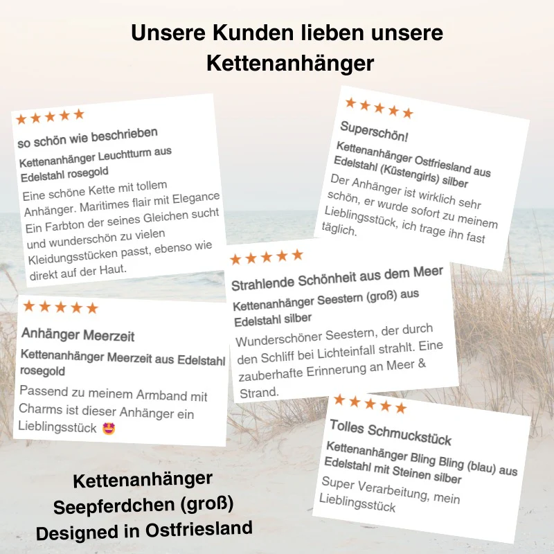 Kettenanhänger Seepferdchen  aus Edelstahl - Image 11