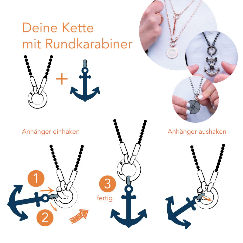 Kettenanhänger Wellenritt (beidseitig Tragbar) aus Edelstahl - Image 11