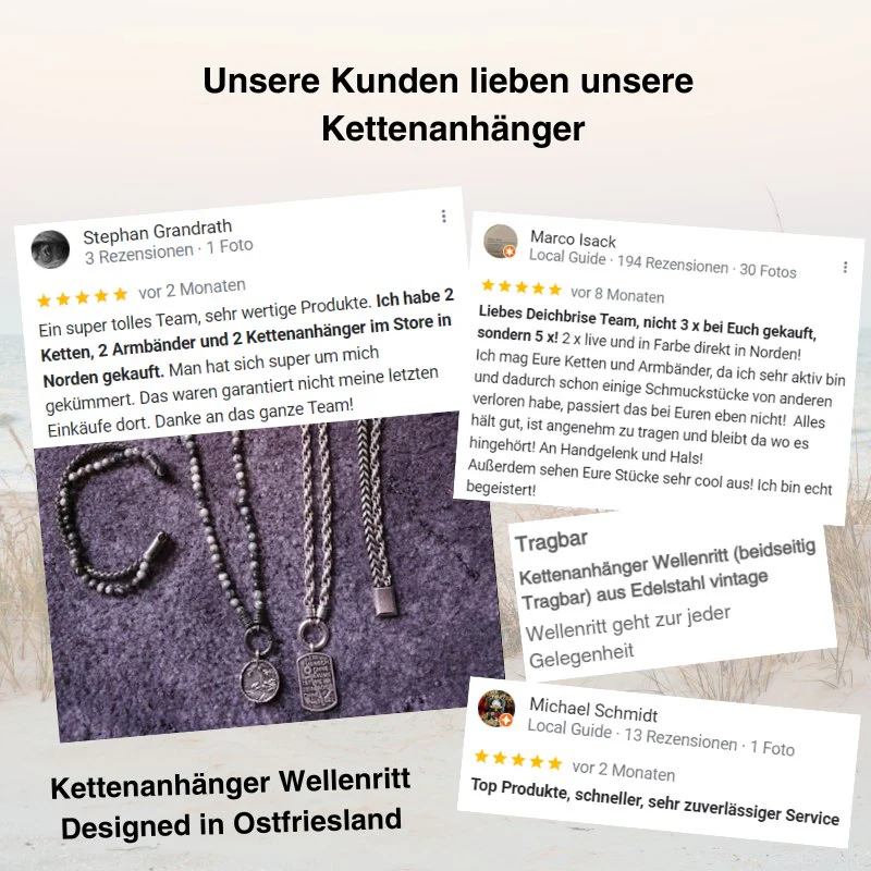 Kettenanhänger Wellenritt (beidseitig Tragbar) aus Edelstahl - Image 14
