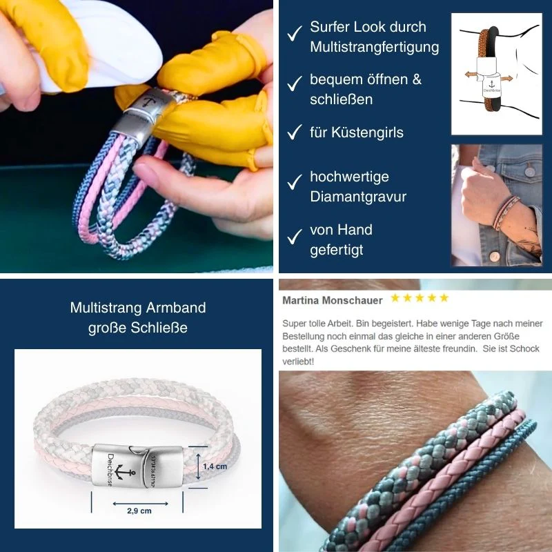 Leder & Segeltau Armband Pellworm (Multistrang) - Image 8