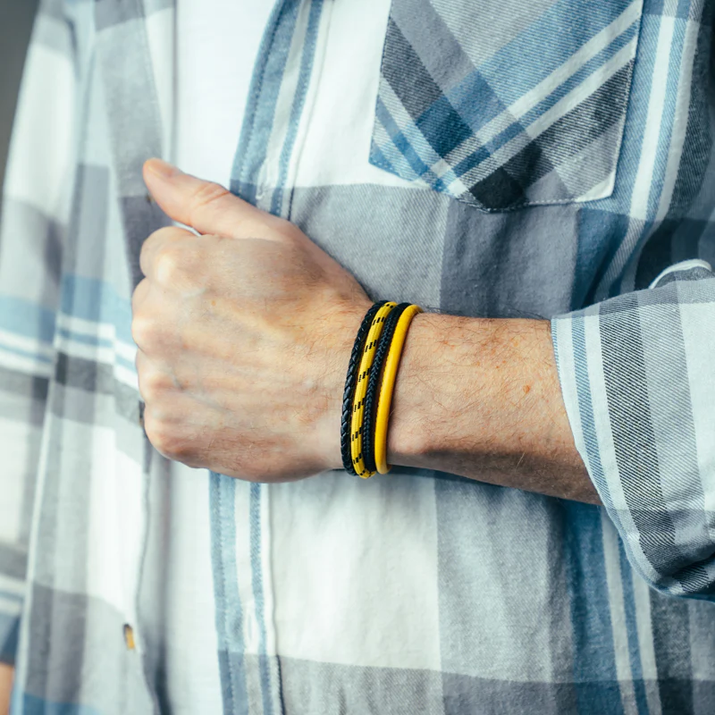 Leder & Segeltau Armband Leuchtsignal (Multistrang) - Image 2